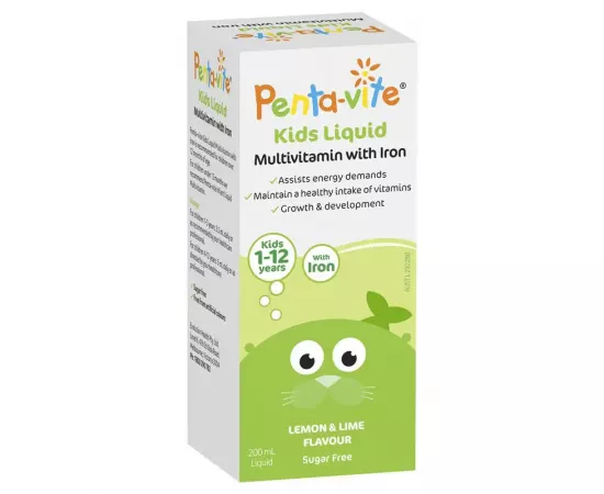 Health :: Supplements :: Pentavite Kids Multivitamin With Iron Liquid 1-12 Years 200ml