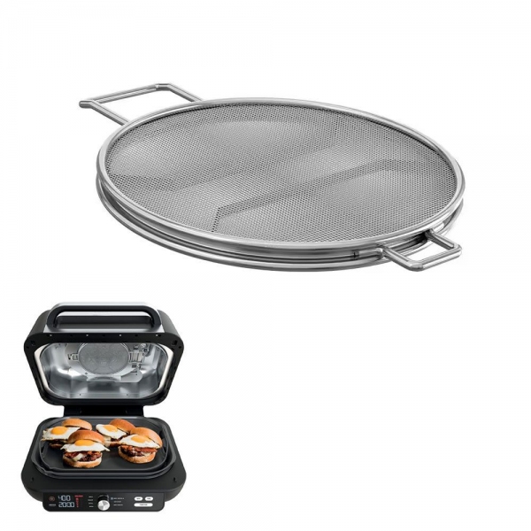 Stainless Steel Splatter Shield for Ninja Foodi IG651, Air Fryer Accessories for Ninja Foodi Smart X